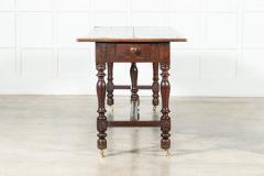 Monumental English 19thC Oak Refectory Table - 3496676