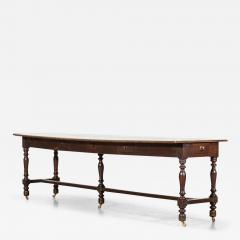 Monumental English 19thC Oak Refectory Table - 3498009