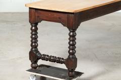 Monumental English 19thC Pine Convent Refectory Table - 3567991