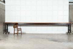 Monumental English 19thC Pine Convent Refectory Table - 3567993