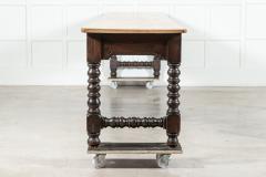 Monumental English 19thC Pine Convent Refectory Table - 3567997