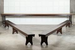 Monumental English 19thC Pine Convent Refectory Table - 3567998