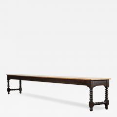 Monumental English 19thC Pine Convent Refectory Table - 3571197