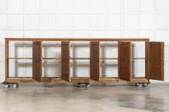 Monumental English 19thC Pine Estate Deed Cabinet - 4469846