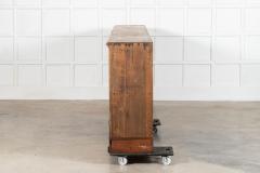 Monumental English 19thC Pine Estate Deed Cabinet - 4469853