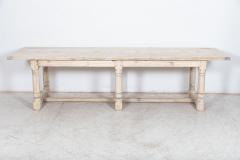 Monumental English Bleached Pine Refectory Table - 2583458