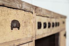 Monumental English Bleached Pine Work Table - 3211769