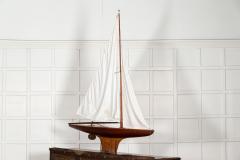 Monumental English Clinker Built Pond Yacht - 2980568