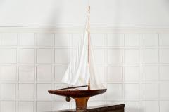 Monumental English Clinker Built Pond Yacht - 2980570