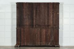 Monumental English Ebonised Beech Bookcase Cabinet - 3363098