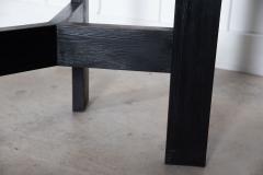 Monumental English Ebonised Bleached Brutalist Pine Dining Table - 2960505