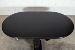 Monumental English Ebonised Brutalist Elm Dining Table - 4122611