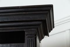 Monumental English Ebonised Oak Breakfront Bookcase - 3220134