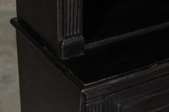 Monumental English Ebonised Oak Breakfront Bookcase - 3220136