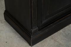 Monumental English Ebonised Oak Breakfront Bookcase - 3220137