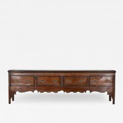 Monumental English Georgian Vernacular Oak Dresser Base - 3330295