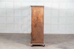 Monumental English Oak Barristers Bookcase Cabinet - 3053229