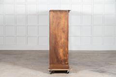 Monumental English Oak Barristers Bookcase Cabinet - 3053230