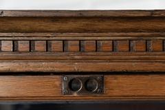 Monumental English Oak Barristers Bookcase Cabinet - 3053231