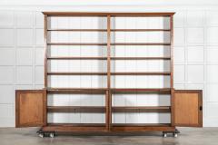 Monumental English Oak Library Bookcase - 4084819