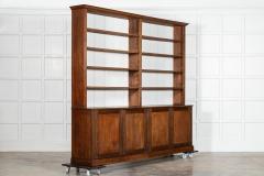 Monumental English Oak Library Bookcase - 4084821
