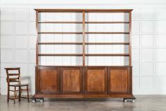 Monumental English Oak Library Bookcase - 4084822
