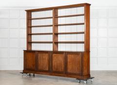 Monumental English Oak Library Bookcase - 4084823