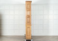 Monumental English Pine Glazed Bookcase Cabinet - 3542612