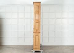 Monumental English Pine Glazed Bookcase Cabinet - 3542614