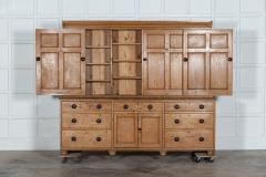 Monumental English Pine Housekeepers Cupboard - 2918359