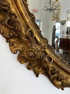 Monumental European Oval Giltwood Gesso Mirror Late 19th Early 20th Century - 3525613