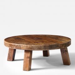 Monumental European Pine Coffee Table France c 1960 - 3361830