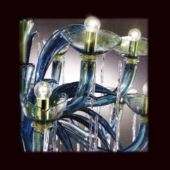 Monumental Four Elements Venetian Glass Chandelier Earth Water Air and Fire  - 1811194