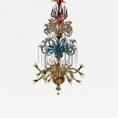 Monumental Four Elements Venetian Glass Chandelier Earth Water Air and Fire  - 1812862