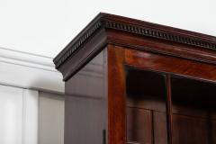 Monumental George III English Mahogany Breakfront Library Bookcase - 4257308