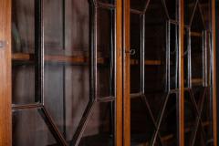 Monumental George III English Mahogany Breakfront Library Bookcase - 4257309