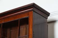 Monumental George III English Mahogany Breakfront Library Bookcase - 4257310