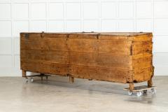 Monumental Georgian English Elm Pine Grain Counter - 3676162