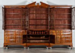 Monumental Georgian English Mahogany Breakfront Library Bookcase - 3938398