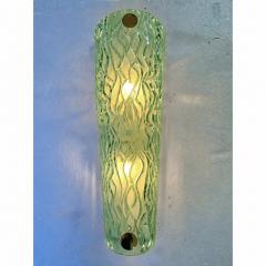 Monumental Green Murano Glass Wall Sconces From Italy Set of Four - 4718426