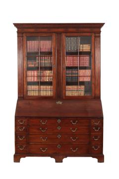 Monumental Irish George III Mahogany Secretary Bookcase c 1780 - 3286479