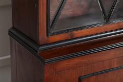 Monumental Irish Georgian Ebonised Mahogany Astral Glazed Breakfront Bookcase - 4018438