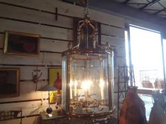 Monumental Italian Brass And Glass Lantern - 3700045