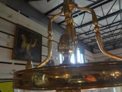Monumental Italian Brass And Glass Lantern - 3700049