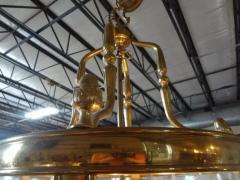 Monumental Italian Brass And Glass Lantern - 3700063