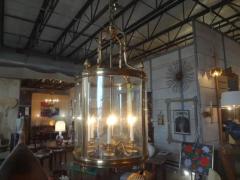 Monumental Italian Brass And Glass Lantern - 3700065