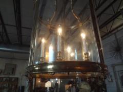 Monumental Italian Brass And Glass Lantern - 3700068