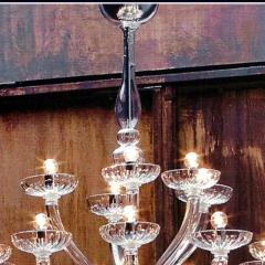 Monumental Italian Triple Tier 30 Arm Clear Murano Venetian Glass Chandelier - 1844221