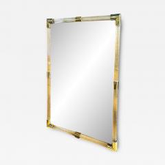 Monumental Italian Venetian Torchon Murano Glass Wall Mirror in Barovier Style - 4630834
