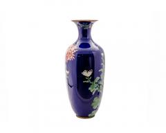 Monumental Japanese Cloisonn Enamel Vase with Chrysanthemums Got Seizabur  - 4556210